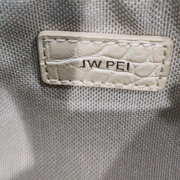 JW PEI Ivory Croc Eva Shoulder Handbag - Picture 8 of 9